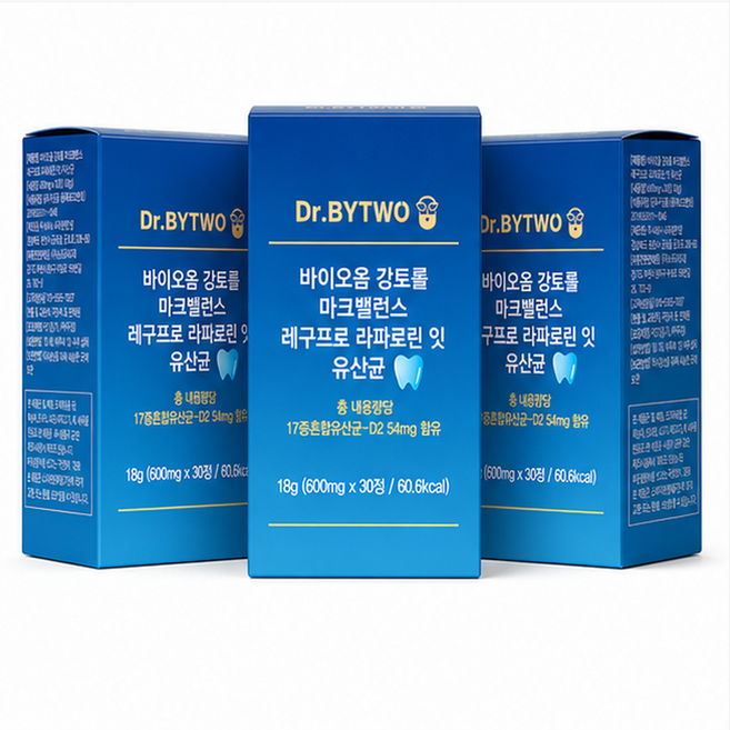 뉴트리루체 공식판매처 닥터바이투 17종 고함량 혼합 유산균, 3개, 30정