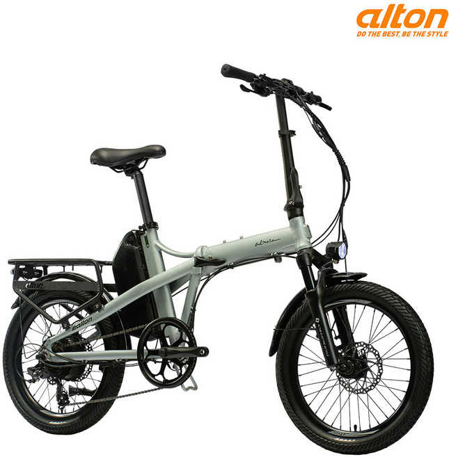 2026 알톤 알마타FD 20인치 전기자전거 500W 48V 20Ah 삼성셀 출퇴근 배달용 접이식, 무광 그린카키 스로틀겸용, 15Ah