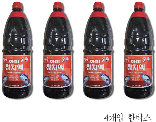 화미 참치액, 2kg, 4개