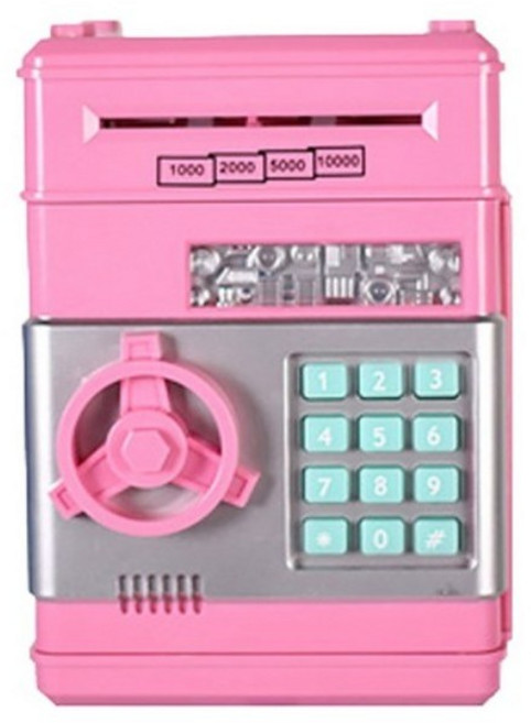 히든템 ATM 미니금고 지폐 저금통, PINK, 1개