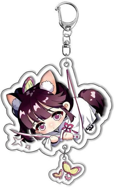 귀멸의 칼날 아크릴 캐릭터 키링 열쇠고리 가방고리 애니메이션 굿즈, A-12, 1개