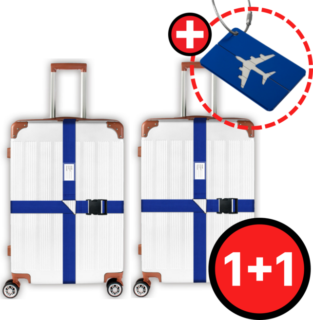 네임택무료증정 윤버블 캐리어 벨트 2개 세트