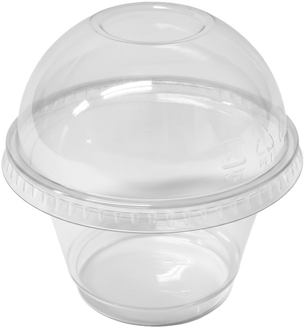 투명 PET 아이스컵 92파이 190ml (7온스) + 무타공 돔리드 200개 세트