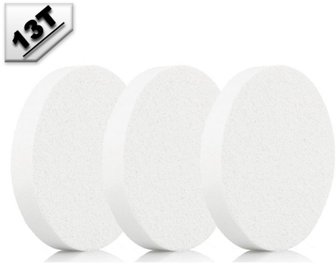 코부 고급 해면 클린징 해면스펀지 13T, 16개, 화이트
