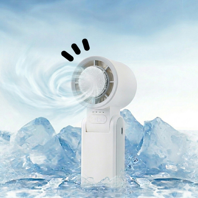 JSM 디큐브 프럭스 F 급속 냉각 핸디 무선 3초쿨링 에어컨 휴대용 미니 선풍기 대용량배터리, 블링 민트