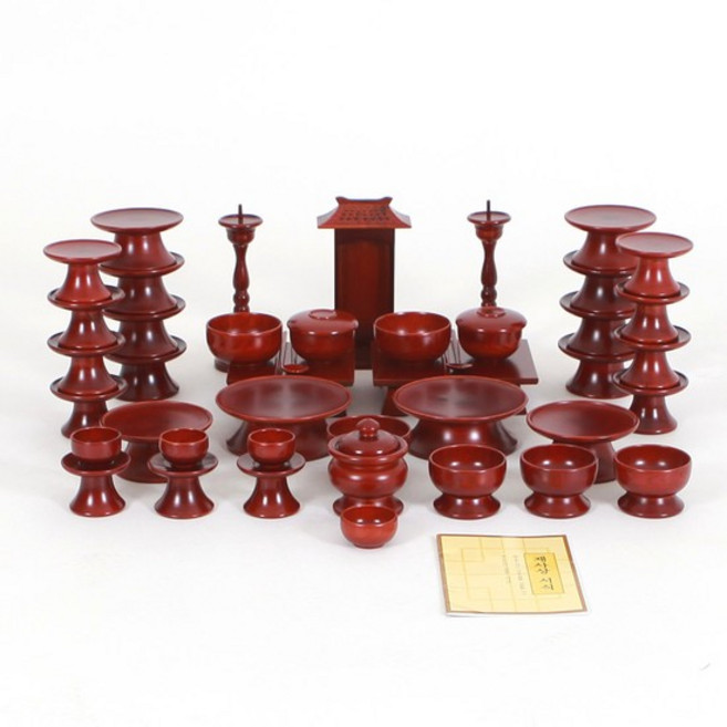 예다움 종가집 제기세트 목기 제사 제기 그릇 47p, 없음, 1개