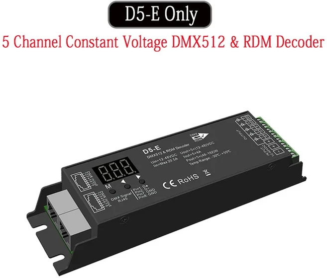 RDM 디지털 디스플레이가 DMX 디코더 DMX512 조광기 드라이버 PWM RGBCCT LED 컨트롤러 RGBWW 모듈 조명용, 01 RGBW DMX512 Decoder