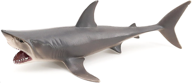 제트피규어 백상아리 고급형 백상어 죠스 피규어 장난감 고래 바다 해양 동물 생물 모형, 1개