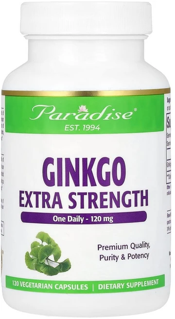 파라다이스허브 은행나무 엑스트라 강도 120mg 베지 캡슐 120정, 1개 - 쿠팡