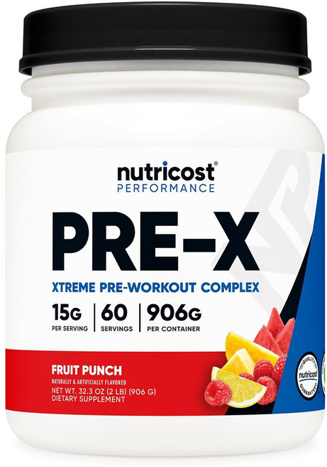 뉴트리코스트 프리워크아웃 파우더 60회분 프루트펀치 Pre-Workout Powder Complex Fruit Punch, 1개, 900g