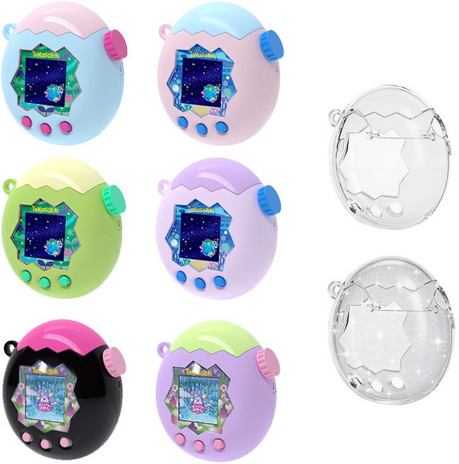 게임기케이스 다마고치 파라다이스 심플 타마 클리어, 2개, 블루라이트소프트필름+버튼필름 2개, 단일 모델