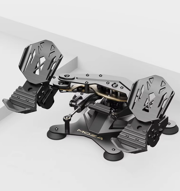 MOZA MRP 시뮬레이터 비행 페달 게임전용 비행발판 스텐케이스 각도조절OK 고정밀도홀센서 트루펙트신상, 1개, 블랙, MRP페달