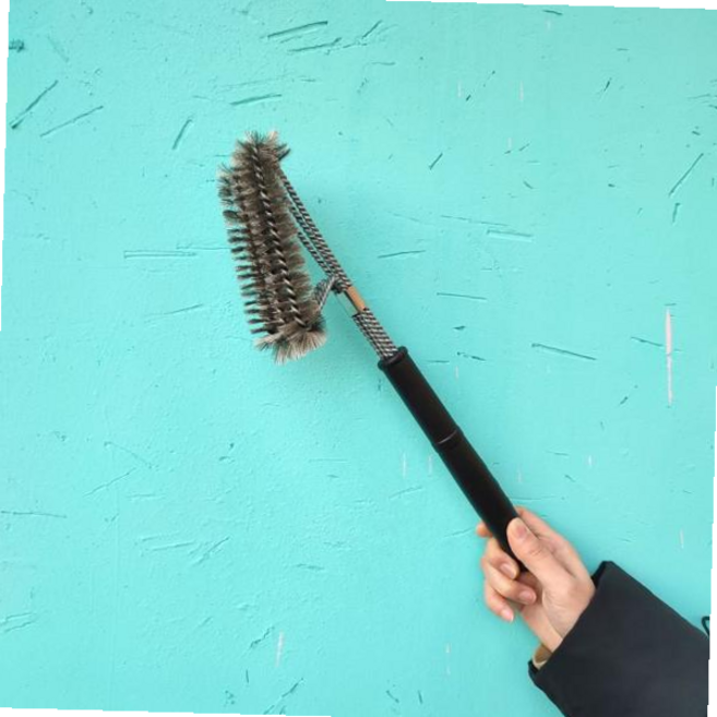 바베큐 그릴 석쇠 청소 대형 브러쉬 쇠솔 캠핑 불멍, 1개