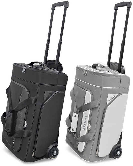 볼빅 바퀴형 골프 보스턴백 가방 VBBPBB 남성 여성 여행용 미니 기내 캐리어, 블랙