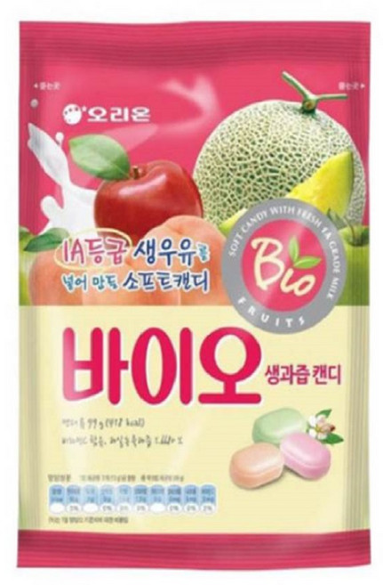 오리온 바이오 생과즙 캔디 99g, 1개