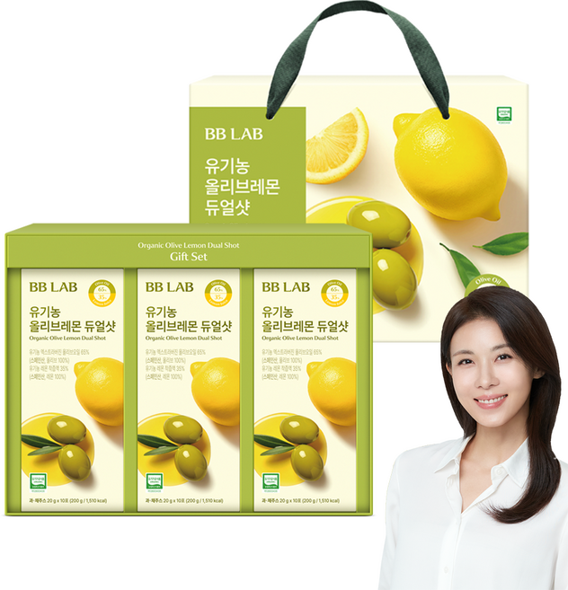 비비랩 유기농 올리브오일 레몬즙 듀얼샷 올레샷 스틱 10포 3개입 선물 세트 추천
