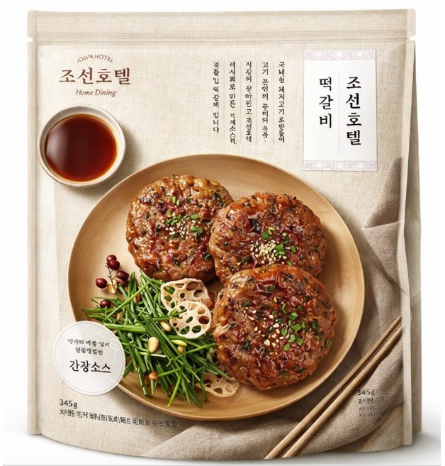 조선호텔 모두가 좋아하는 떡갈비 특제소스포함, 1개, 345g