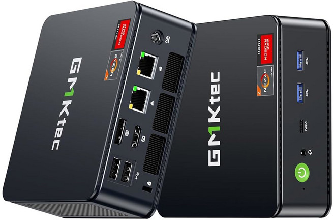 GMKtec M6 울트라 게이밍 미니 PC 라이젠 7640HS 업그레이드된 6600H/6800U 32GB RAM DDR5 1TB SSD 듀얼 NIC LAN 2.5GbE 데스크톱, M5 Ultra 16+512GB-Black