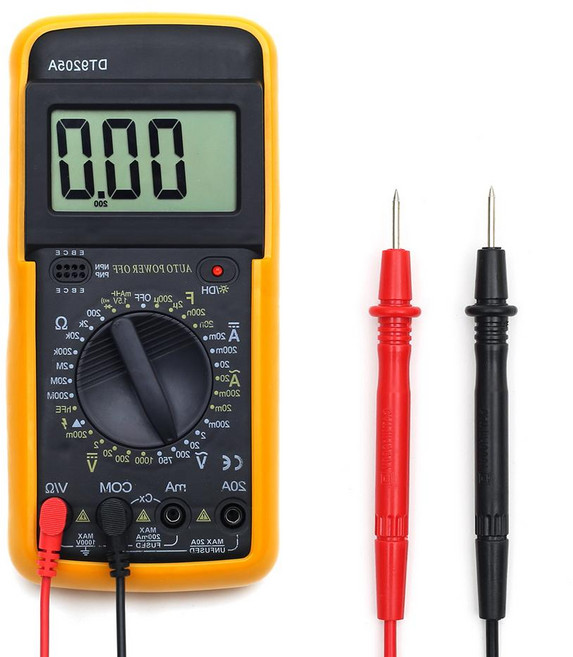 디지털 멀티미터 DT9205A 콘덴서 메가 전기 누전 테스터기 테스터 작업, 1개