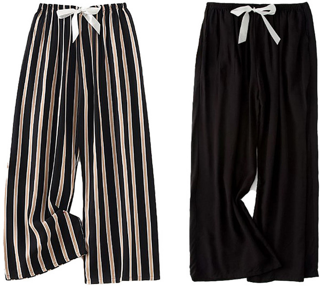 1+1 가볍고 편한 냉장고 바지 여성 여름 쿨 냉감 홈웨어 아이스 파자마