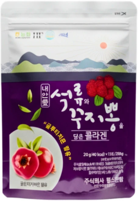 [뷰티앤헬스]신안해풍으로키운 국내산 꾸지뽕과 석류를 담은 콜라겐 저분자 피쉬 스틱형 젤리, 1세트, 30회분 - 쿠팡