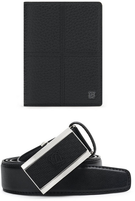 매장정품 LOUIS QUATORZE 루이까또즈 남성자동벨트 BS4SD02BL 남성중지갑 SR3FM08BL SET 1388065