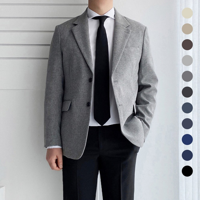 레브클래식 남자 봄 가을 콤비 자켓 블레이저 세미 캐주얼 정장 마이 간절기 빅사이즈