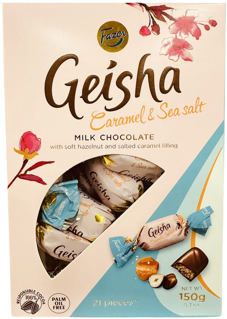 칼파제르 게이샤 헤이즐넛 필링 카라멜 씨솔트 초콜릿, 2개, 150g