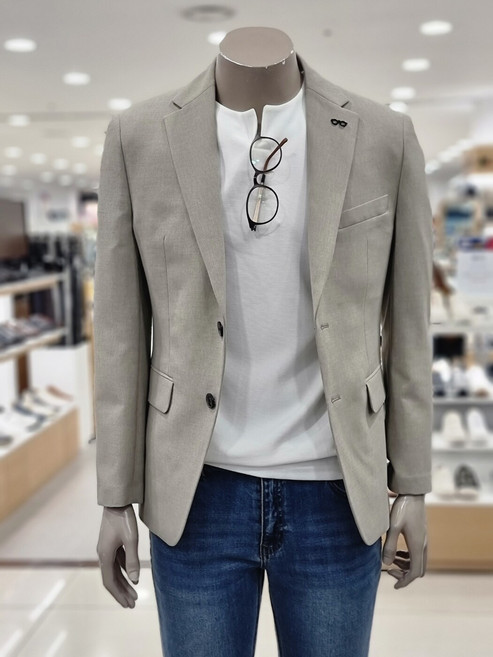 L/베이지 봄 여름 세미 블레이저 자켓(EKJM009)0510_ 2794810