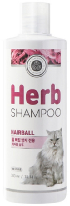 펫퍼스 허브 고양이 샴푸 300ml(헤어볼), 1개