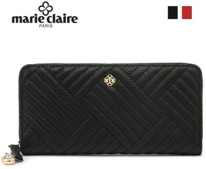 마리끌레르 백화점 판매1위[당일출고 베스트 갑] 19*9.5 100%소가죽 수납력 좋은 세련된 글리터 여성 예쁜 슬림 지퍼 장지갑