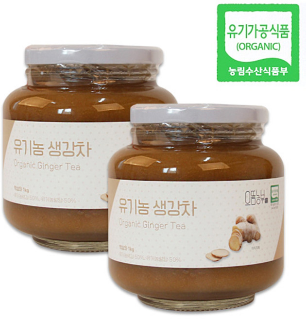 으뜸농부 유기농 생강차, 2개, 1개입, 1kg