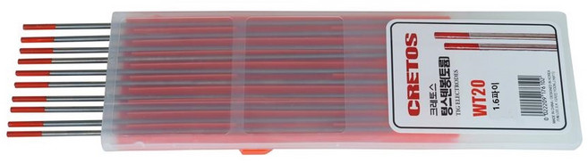 장가네공구 크레토스 텅스텐봉 토륨 WT-20 SUS STEEL CRETOS, 1개