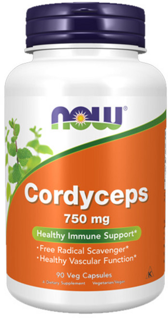 나우푸드 코디셉스 동충하초 750mg NOW Cordyceps, 1개, 90정