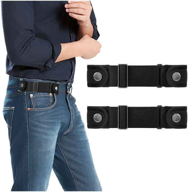 JASGOOD 스트레치 벨트 늘어나는 멀티 캐주얼 허리띠