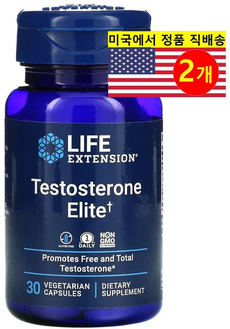 Life Extension 테스토론 엘리트 Testosterone Elite 30정, 2개 - 쿠팡