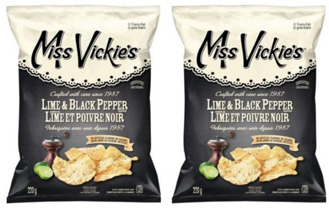 Miss Vickie's 미스비키 케틀 쿡 라임+블렉 페퍼 감자 칩, 2개, 220g