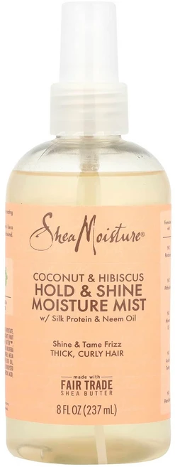 시어모이스처 홀드 앤 샤인 모이스처 미스트 (실크 단백질 & 님 오일 코코넛 & 히비스커스 함유) 237ml SMT-29023 - 쿠팡