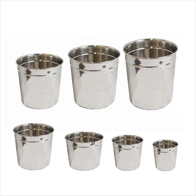 스텐원형소스통 테이블뼈통 테이블휴지통 스텐다용도통, 1개