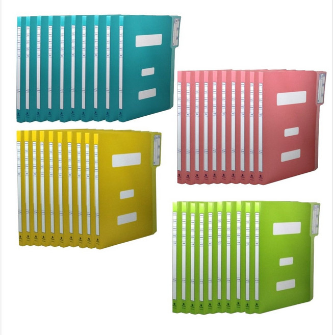 A4 서류철 친환경 종이 정부화일, 10개, 하늘