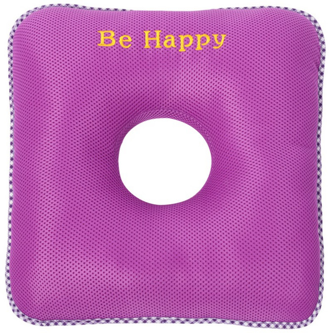 한성실업 에어메쉬 기능성 도넛방석 회음부방석 산모방석, 퍼플, 1개