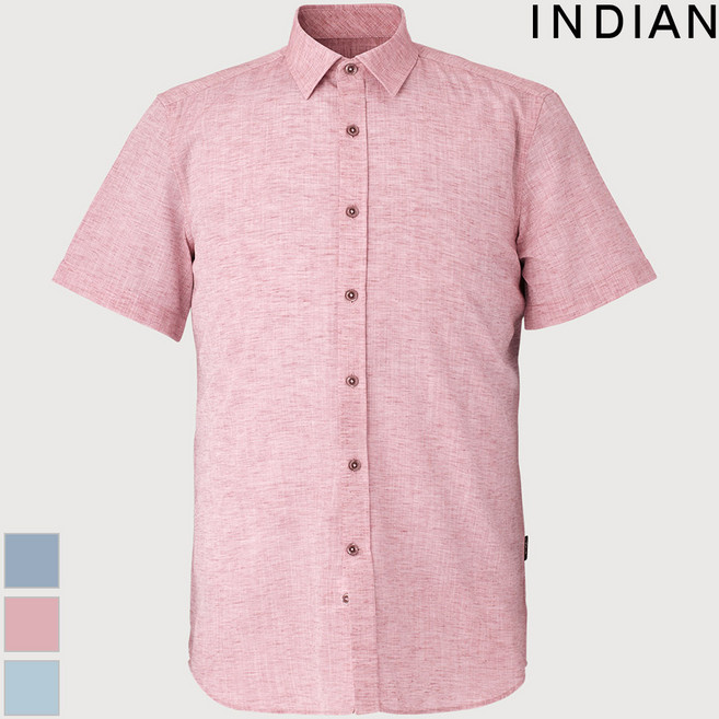 [INDIAN] 린넨혼방 솔리드 모던 셔츠_MIUNSXM2471
