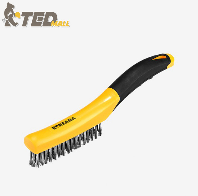 코리아나 KWB-ST 스텐레스 와이어브러쉬 용접브러쉬 슬러그제거 녹제거 용접똥제거 철브러쉬 철브러시 청소, 단품, 1개