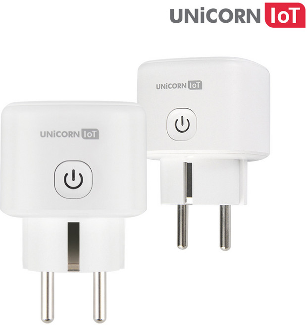 유니콘 IoT TS-200W 스마트플러그 콘센트 와이파이 무선 원격제어 스마트싱스, 5cm, 화이트, 1개