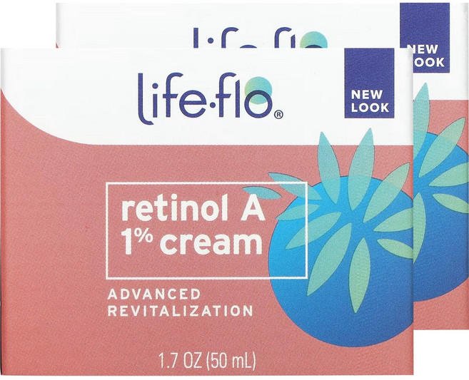 라이프플로헬스 레티놀 A 1% 어드밴스드 리바이탈라이제이션 크림, 50ml, 2개