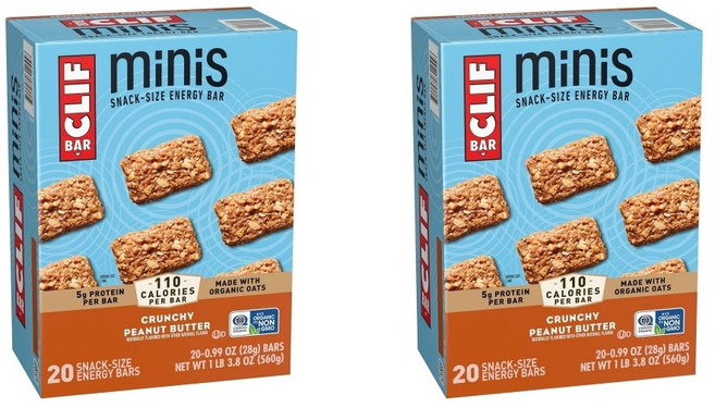 클리프 바 에너지바 미니 피넛버터 CLIF BAR Minis Crunchy Peanut Butter Flavor, 40개, 28g