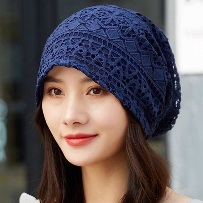 데이즈원 여성 비니 두건 중년 여자 모자 반다나