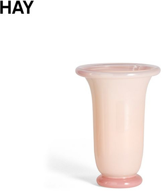 HAY Empire Vase 유리 화병 고급 인테리어 테이블 장식 플랜테리어 꽃병, 핑크 M