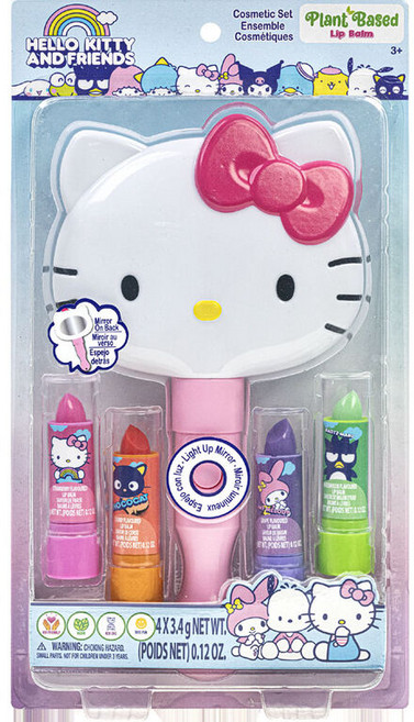 Hello Kitty 립밤 세트 - 플러스 라이트 업 거울, 1개, 13.6g, 세트상품