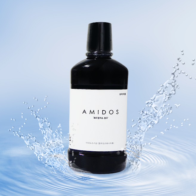 아미도스 가글 찌거기 프로폴리스 구강청결제 세정제, 250ml, 4개